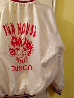 Funhouse Jacket-Classic White Satin.  Funhouae
